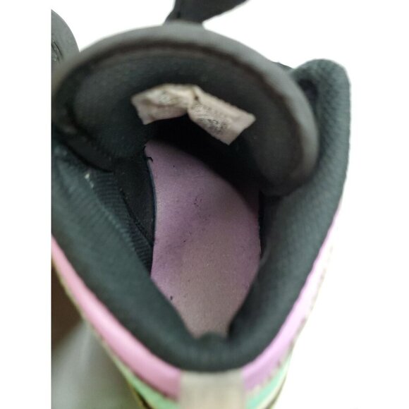 Nike Air Jordan 1 Mid GS Pastel Volt Black Shoes 1 Youth 640734-175 Kids - Picture 7 of 11